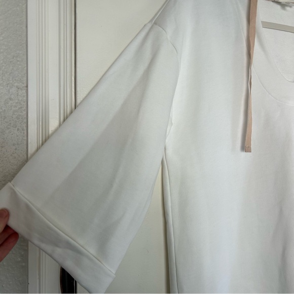 Haven Well Within Talbots French Terry Hooded Dress White M - Picture 4 of 8